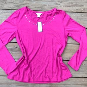 Christopher & Banks Long sleeve Shirt NWT SZ LARGE